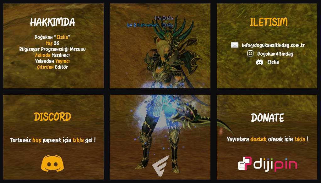 Etelia Twitch Tasarımı