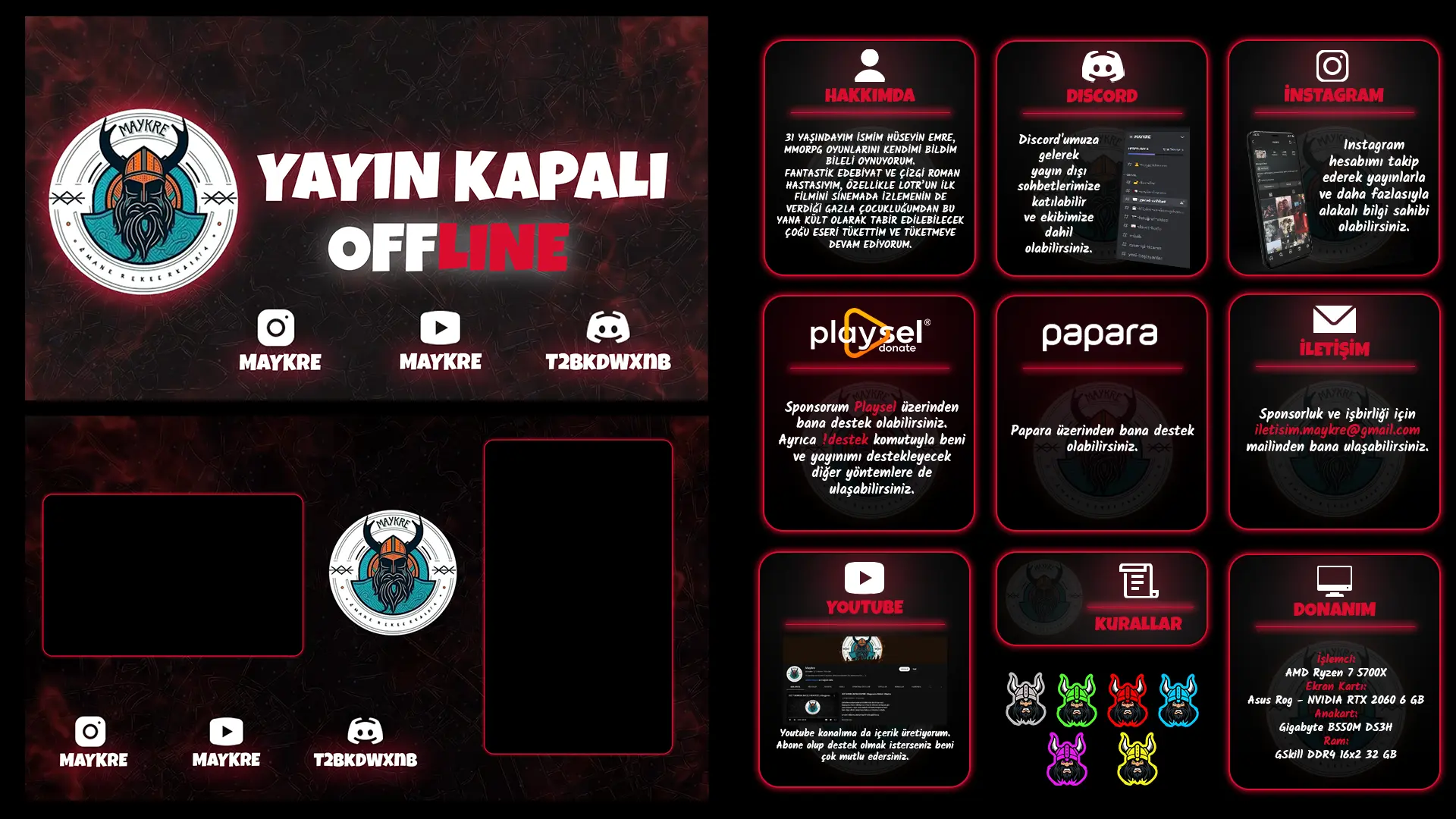 Maykre Twitch Tasarımı